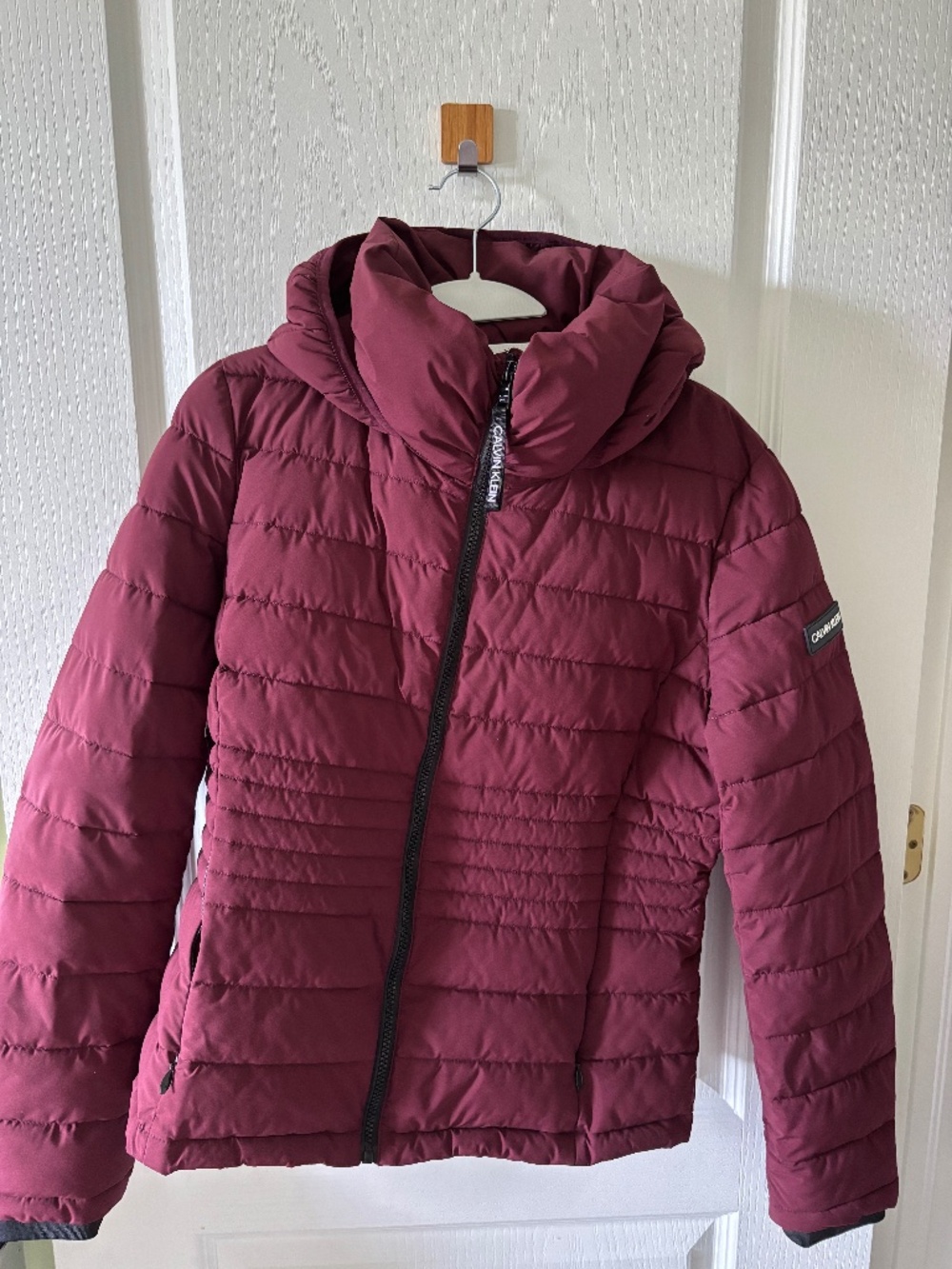 Calvin Klein Infinite Stretch Puffer Jacket - Burgundy